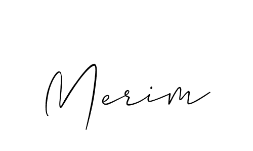 Also You can easily find your signature by using the search form. We will create Merim name handwritten signature images for you free of cost using Allison_Script sign style. Merim signature style 2 images and pictures png