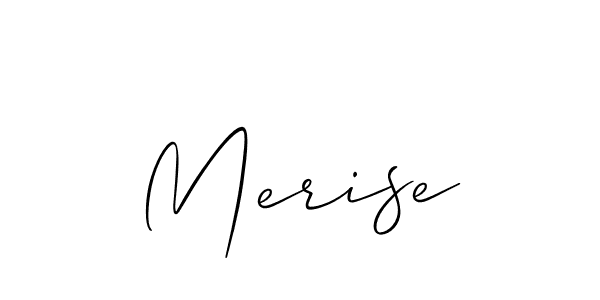 Allison_Script is a professional signature style that is perfect for those who want to add a touch of class to their signature. It is also a great choice for those who want to make their signature more unique. Get Merise name to fancy signature for free. Merise signature style 2 images and pictures png