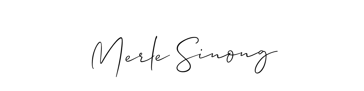 Similarly Allison_Script is the best handwritten signature design. Signature creator online .You can use it as an online autograph creator for name Merle Sinong. Merle Sinong signature style 2 images and pictures png