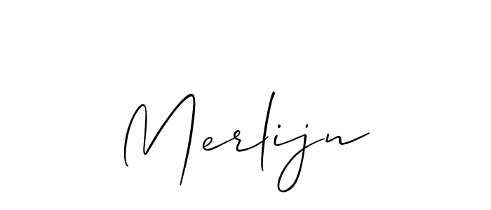 You should practise on your own different ways (Allison_Script) to write your name (Merlijn) in signature. don't let someone else do it for you. Merlijn signature style 2 images and pictures png