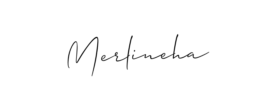 Best and Professional Signature Style for Merlineha. Allison_Script Best Signature Style Collection. Merlineha signature style 2 images and pictures png