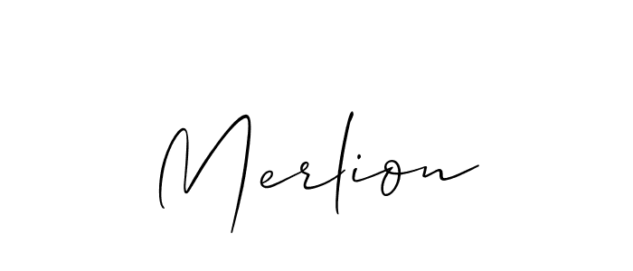 Similarly Allison_Script is the best handwritten signature design. Signature creator online .You can use it as an online autograph creator for name Merlion. Merlion signature style 2 images and pictures png