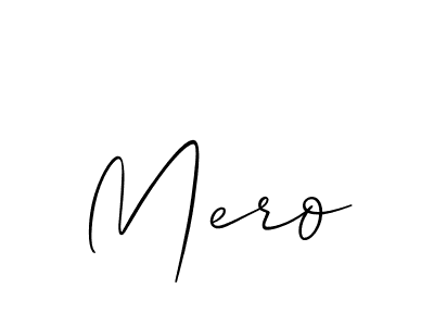 Mero stylish signature style. Best Handwritten Sign (Allison_Script) for my name. Handwritten Signature Collection Ideas for my name Mero. Mero signature style 2 images and pictures png