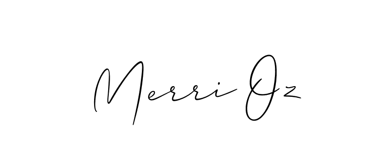 Also You can easily find your signature by using the search form. We will create Merri Oz name handwritten signature images for you free of cost using Allison_Script sign style. Merri Oz signature style 2 images and pictures png