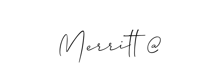 Also You can easily find your signature by using the search form. We will create Merritt @ name handwritten signature images for you free of cost using Allison_Script sign style. Merritt @ signature style 2 images and pictures png