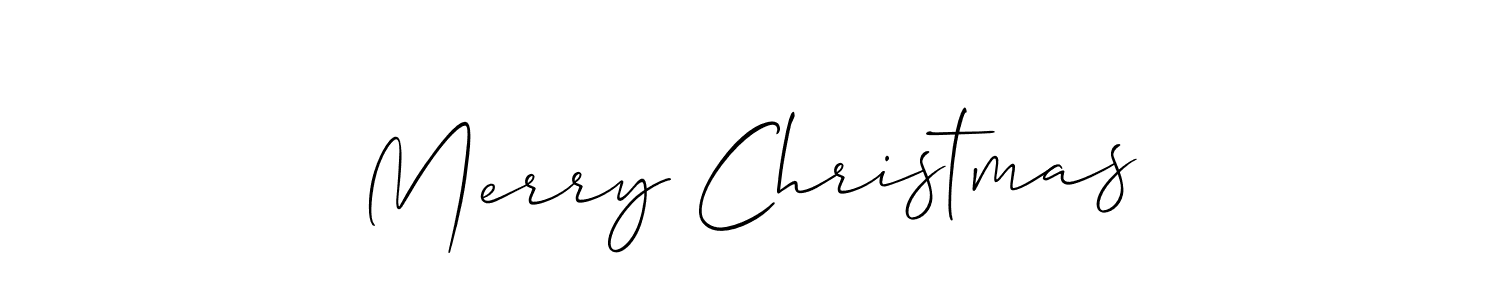 Design your own signature with our free online signature maker. With this signature software, you can create a handwritten (Allison_Script) signature for name Merry Christmas. Merry Christmas signature style 2 images and pictures png