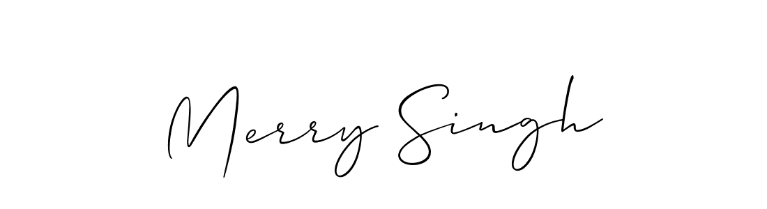 Also You can easily find your signature by using the search form. We will create Merry Singh name handwritten signature images for you free of cost using Allison_Script sign style. Merry Singh signature style 2 images and pictures png