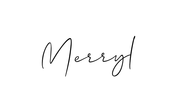 It looks lik you need a new signature style for name Merryl. Design unique handwritten (Allison_Script) signature with our free signature maker in just a few clicks. Merryl signature style 2 images and pictures png