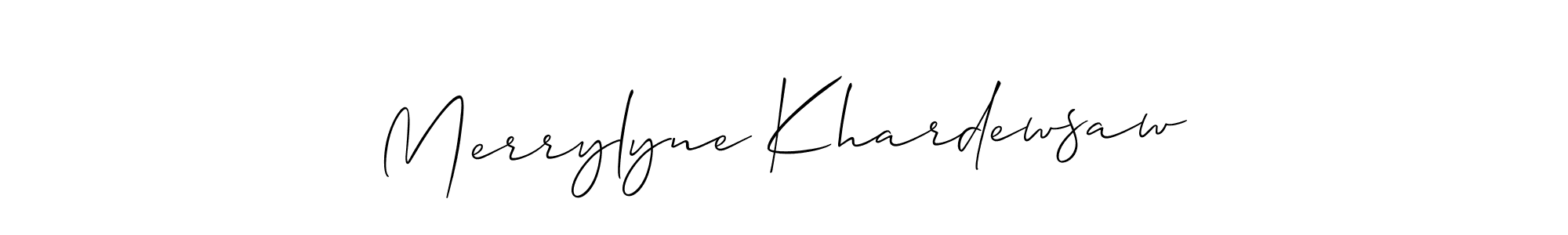 Merrylyne Khardewsaw stylish signature style. Best Handwritten Sign (Allison_Script) for my name. Handwritten Signature Collection Ideas for my name Merrylyne Khardewsaw. Merrylyne Khardewsaw signature style 2 images and pictures png