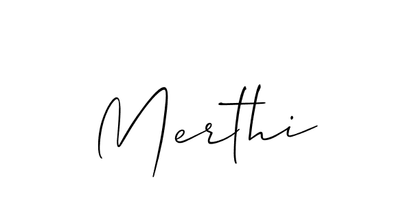 if you are searching for the best signature style for your name Merthi. so please give up your signature search. here we have designed multiple signature styles  using Allison_Script. Merthi signature style 2 images and pictures png