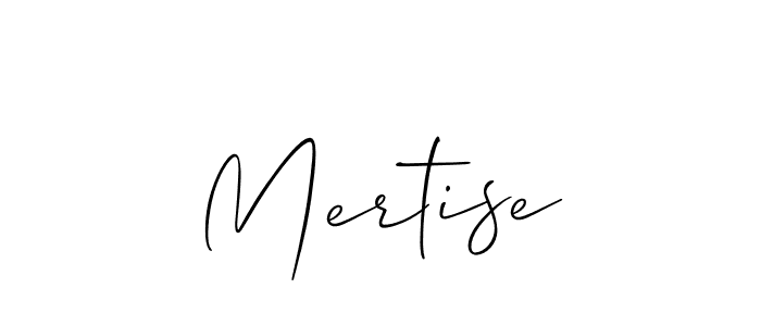 Mertise stylish signature style. Best Handwritten Sign (Allison_Script) for my name. Handwritten Signature Collection Ideas for my name Mertise. Mertise signature style 2 images and pictures png