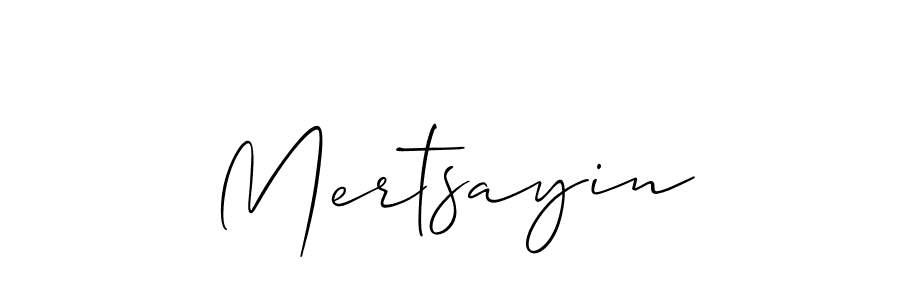 Make a beautiful signature design for name Mertsayin. Use this online signature maker to create a handwritten signature for free. Mertsayin signature style 2 images and pictures png