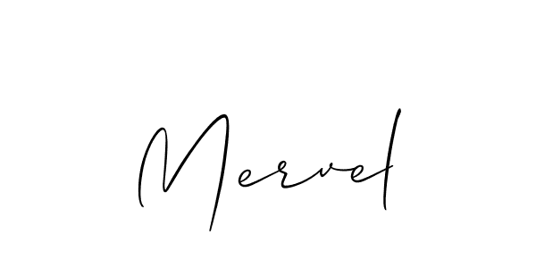 if you are searching for the best signature style for your name Mervel. so please give up your signature search. here we have designed multiple signature styles  using Allison_Script. Mervel signature style 2 images and pictures png