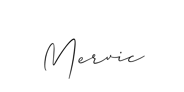 Create a beautiful signature design for name Mervic. With this signature (Allison_Script) fonts, you can make a handwritten signature for free. Mervic signature style 2 images and pictures png
