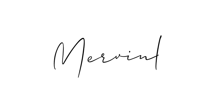 Mervinl stylish signature style. Best Handwritten Sign (Allison_Script) for my name. Handwritten Signature Collection Ideas for my name Mervinl. Mervinl signature style 2 images and pictures png