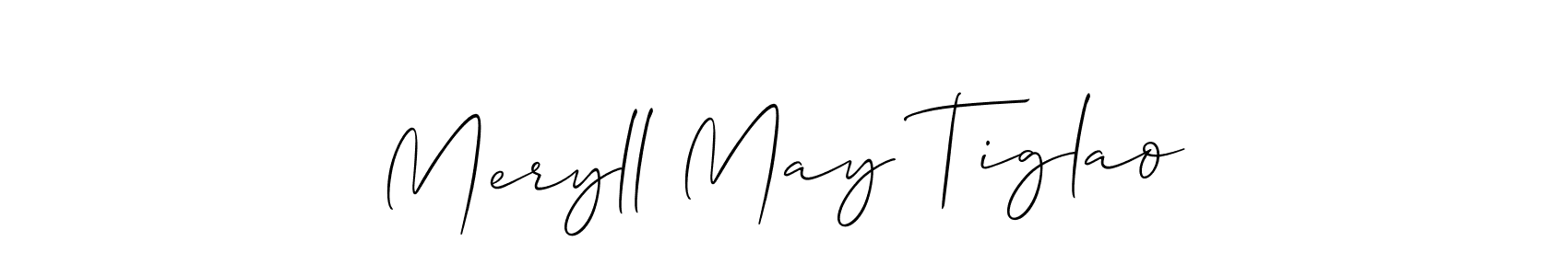 Make a short Meryll May Tiglao signature style. Manage your documents anywhere anytime using Allison_Script. Create and add eSignatures, submit forms, share and send files easily. Meryll May Tiglao signature style 2 images and pictures png