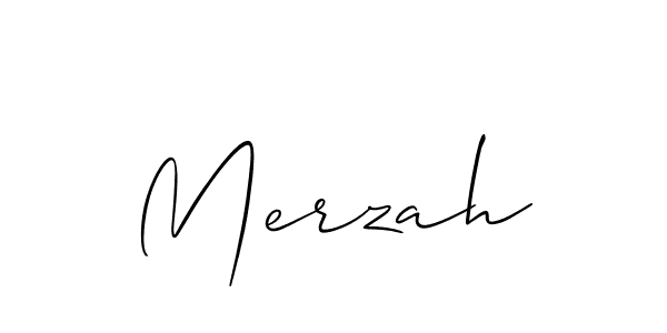 Also we have Merzah name is the best signature style. Create professional handwritten signature collection using Allison_Script autograph style. Merzah signature style 2 images and pictures png