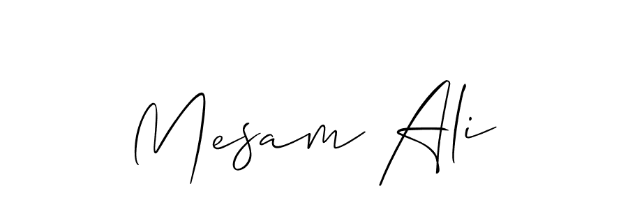 Once you've used our free online signature maker to create your best signature Allison_Script style, it's time to enjoy all of the benefits that Mesam Ali name signing documents. Mesam Ali signature style 2 images and pictures png