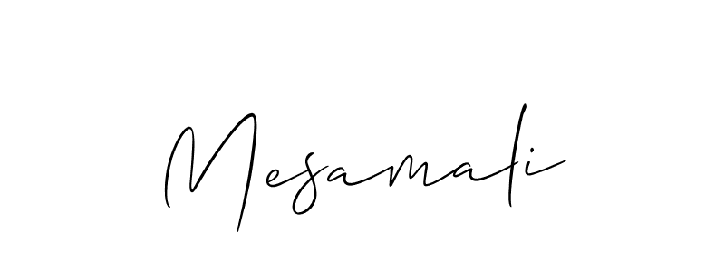 Best and Professional Signature Style for Mesamali. Allison_Script Best Signature Style Collection. Mesamali signature style 2 images and pictures png