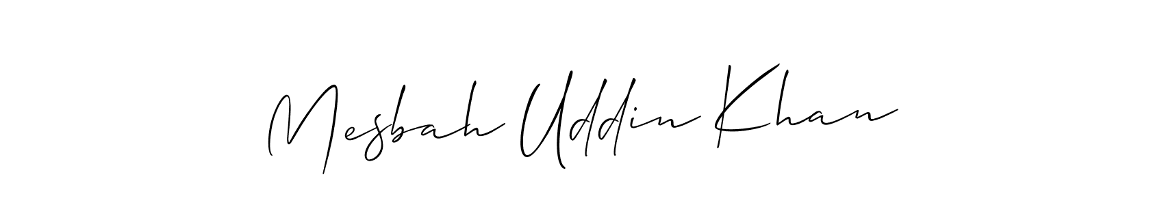 How to make Mesbah Uddin Khan signature? Allison_Script is a professional autograph style. Create handwritten signature for Mesbah Uddin Khan name. Mesbah Uddin Khan signature style 2 images and pictures png