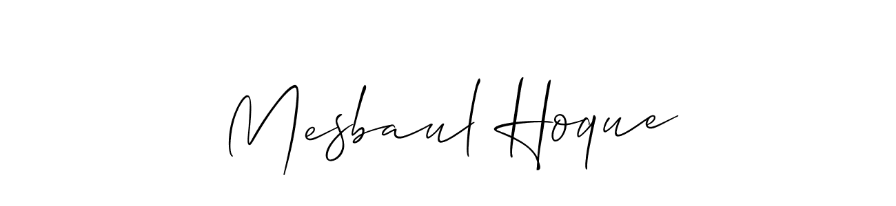 Also You can easily find your signature by using the search form. We will create Mesbaul Hoque name handwritten signature images for you free of cost using Allison_Script sign style. Mesbaul Hoque signature style 2 images and pictures png