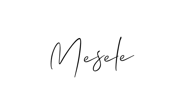 It looks lik you need a new signature style for name Mesele. Design unique handwritten (Allison_Script) signature with our free signature maker in just a few clicks. Mesele signature style 2 images and pictures png