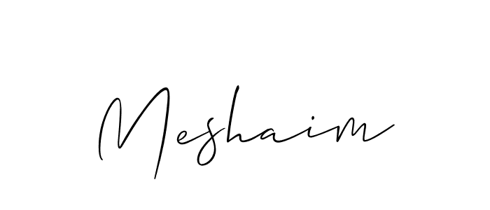 How to make Meshaim signature? Allison_Script is a professional autograph style. Create handwritten signature for Meshaim name. Meshaim signature style 2 images and pictures png