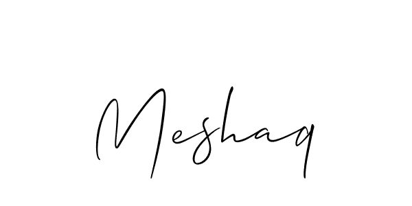 How to make Meshaq signature? Allison_Script is a professional autograph style. Create handwritten signature for Meshaq name. Meshaq signature style 2 images and pictures png