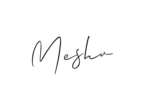 Meshv stylish signature style. Best Handwritten Sign (Allison_Script) for my name. Handwritten Signature Collection Ideas for my name Meshv. Meshv signature style 2 images and pictures png