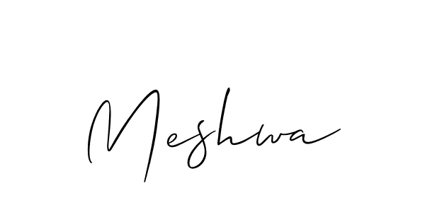 Make a beautiful signature design for name Meshwa. Use this online signature maker to create a handwritten signature for free. Meshwa signature style 2 images and pictures png