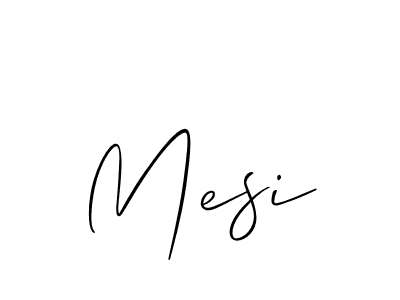 Allison_Script is a professional signature style that is perfect for those who want to add a touch of class to their signature. It is also a great choice for those who want to make their signature more unique. Get Mesi name to fancy signature for free. Mesi signature style 2 images and pictures png