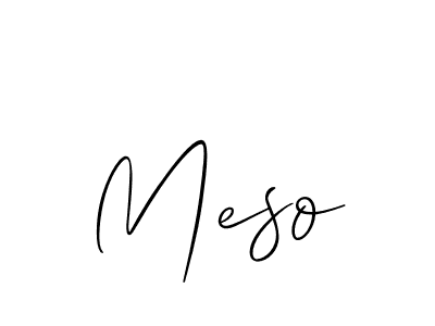 How to make Meso name signature. Use Allison_Script style for creating short signs online. This is the latest handwritten sign. Meso signature style 2 images and pictures png