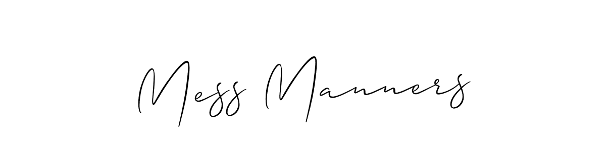 Once you've used our free online signature maker to create your best signature Allison_Script style, it's time to enjoy all of the benefits that Mess Manners name signing documents. Mess Manners signature style 2 images and pictures png