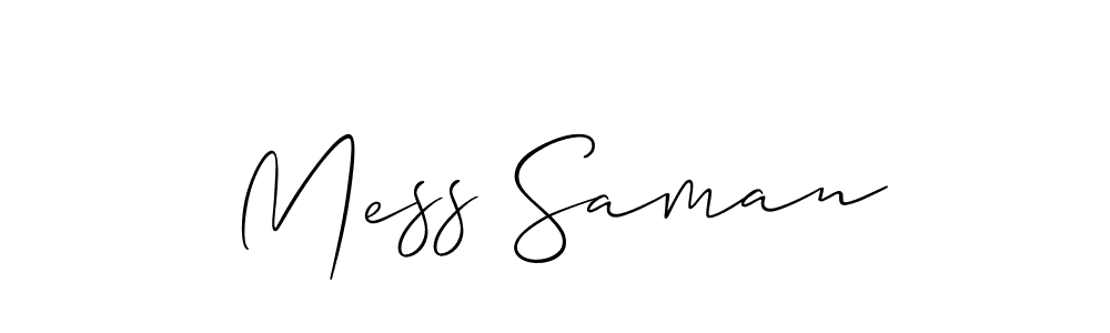 Make a short Mess Saman signature style. Manage your documents anywhere anytime using Allison_Script. Create and add eSignatures, submit forms, share and send files easily. Mess Saman signature style 2 images and pictures png