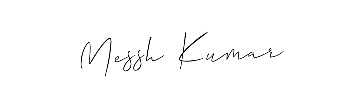 Design your own signature with our free online signature maker. With this signature software, you can create a handwritten (Allison_Script) signature for name Messh  Kumar. Messh  Kumar signature style 2 images and pictures png