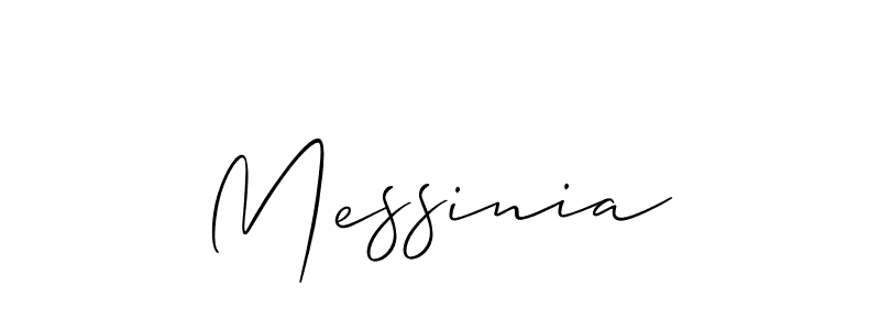 You should practise on your own different ways (Allison_Script) to write your name (Messinia) in signature. don't let someone else do it for you. Messinia signature style 2 images and pictures png