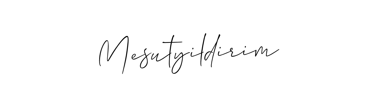 Allison_Script is a professional signature style that is perfect for those who want to add a touch of class to their signature. It is also a great choice for those who want to make their signature more unique. Get Mesutyildirim name to fancy signature for free. Mesutyildirim signature style 2 images and pictures png
