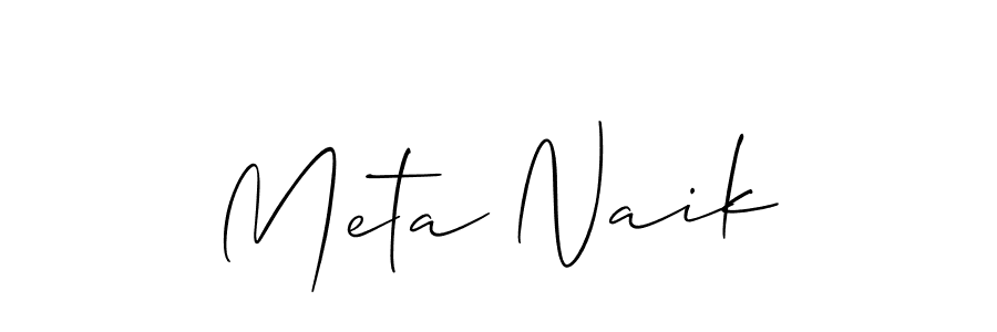 Once you've used our free online signature maker to create your best signature Allison_Script style, it's time to enjoy all of the benefits that Meta Naik name signing documents. Meta Naik signature style 2 images and pictures png
