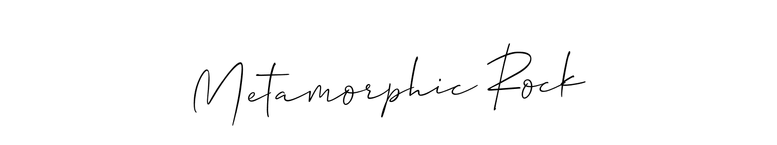 Similarly Allison_Script is the best handwritten signature design. Signature creator online .You can use it as an online autograph creator for name Metamorphic Rock. Metamorphic Rock signature style 2 images and pictures png