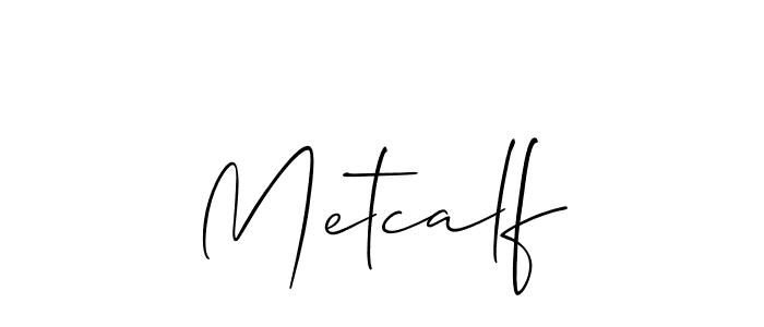 How to make Metcalf name signature. Use Allison_Script style for creating short signs online. This is the latest handwritten sign. Metcalf signature style 2 images and pictures png