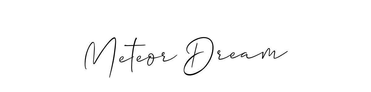 Also we have Meteor Dream name is the best signature style. Create professional handwritten signature collection using Allison_Script autograph style. Meteor Dream signature style 2 images and pictures png