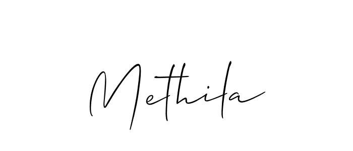 How to make Methila name signature. Use Allison_Script style for creating short signs online. This is the latest handwritten sign. Methila signature style 2 images and pictures png