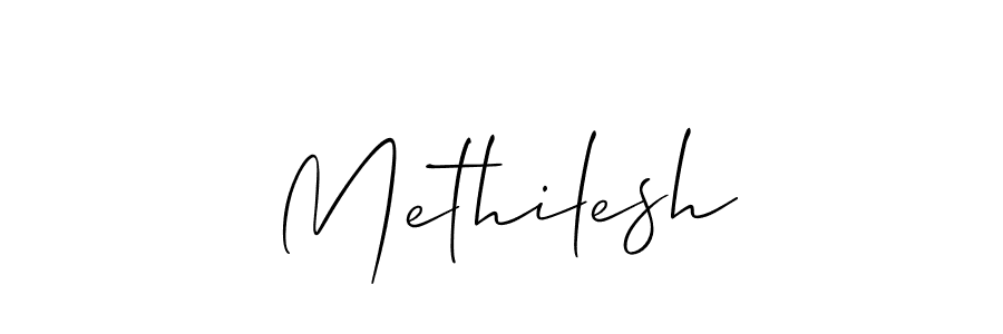 Make a beautiful signature design for name Methilesh. With this signature (Allison_Script) style, you can create a handwritten signature for free. Methilesh signature style 2 images and pictures png
