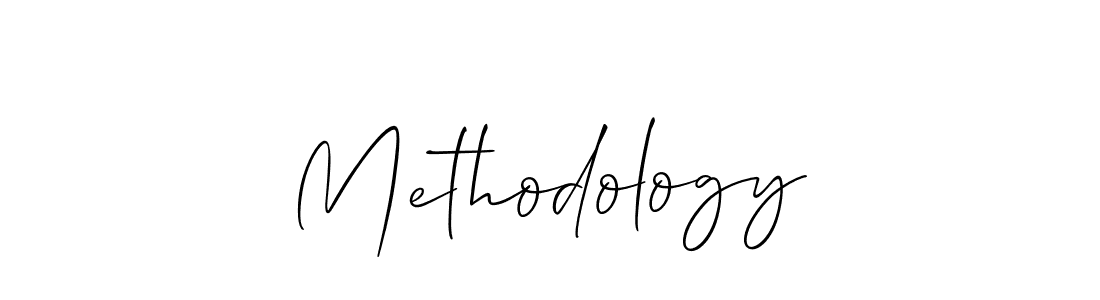 How to make Methodology signature? Allison_Script is a professional autograph style. Create handwritten signature for Methodology name. Methodology signature style 2 images and pictures png