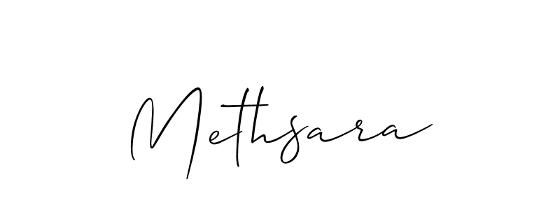 if you are searching for the best signature style for your name Methsara. so please give up your signature search. here we have designed multiple signature styles  using Allison_Script. Methsara signature style 2 images and pictures png