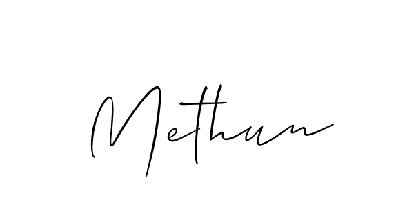 How to Draw Methun signature style? Allison_Script is a latest design signature styles for name Methun. Methun signature style 2 images and pictures png