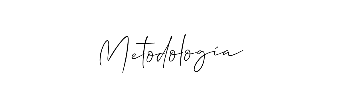 Once you've used our free online signature maker to create your best signature Allison_Script style, it's time to enjoy all of the benefits that Metodología name signing documents. Metodología signature style 2 images and pictures png