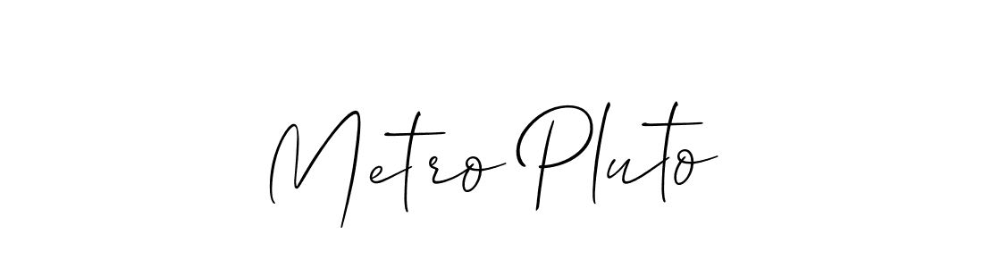 This is the best signature style for the Metro Pluto name. Also you like these signature font (Allison_Script). Mix name signature. Metro Pluto signature style 2 images and pictures png