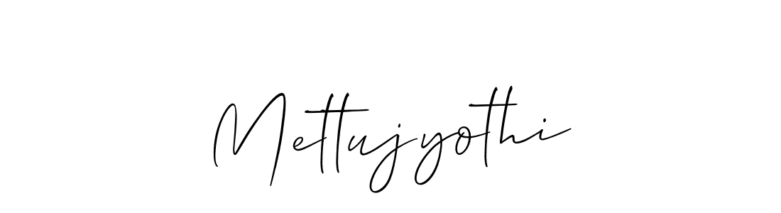 It looks lik you need a new signature style for name Mettujyothi. Design unique handwritten (Allison_Script) signature with our free signature maker in just a few clicks. Mettujyothi signature style 2 images and pictures png