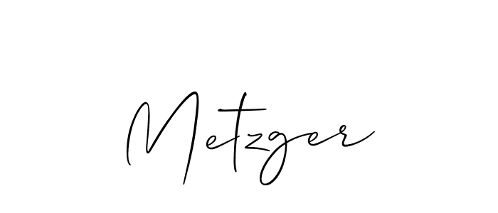 Allison_Script is a professional signature style that is perfect for those who want to add a touch of class to their signature. It is also a great choice for those who want to make their signature more unique. Get Metzger name to fancy signature for free. Metzger signature style 2 images and pictures png